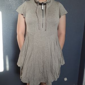 Kensie Dress with Pockets size Medium *NWT* Macy's Heathered Hazelnut Soft Comfy